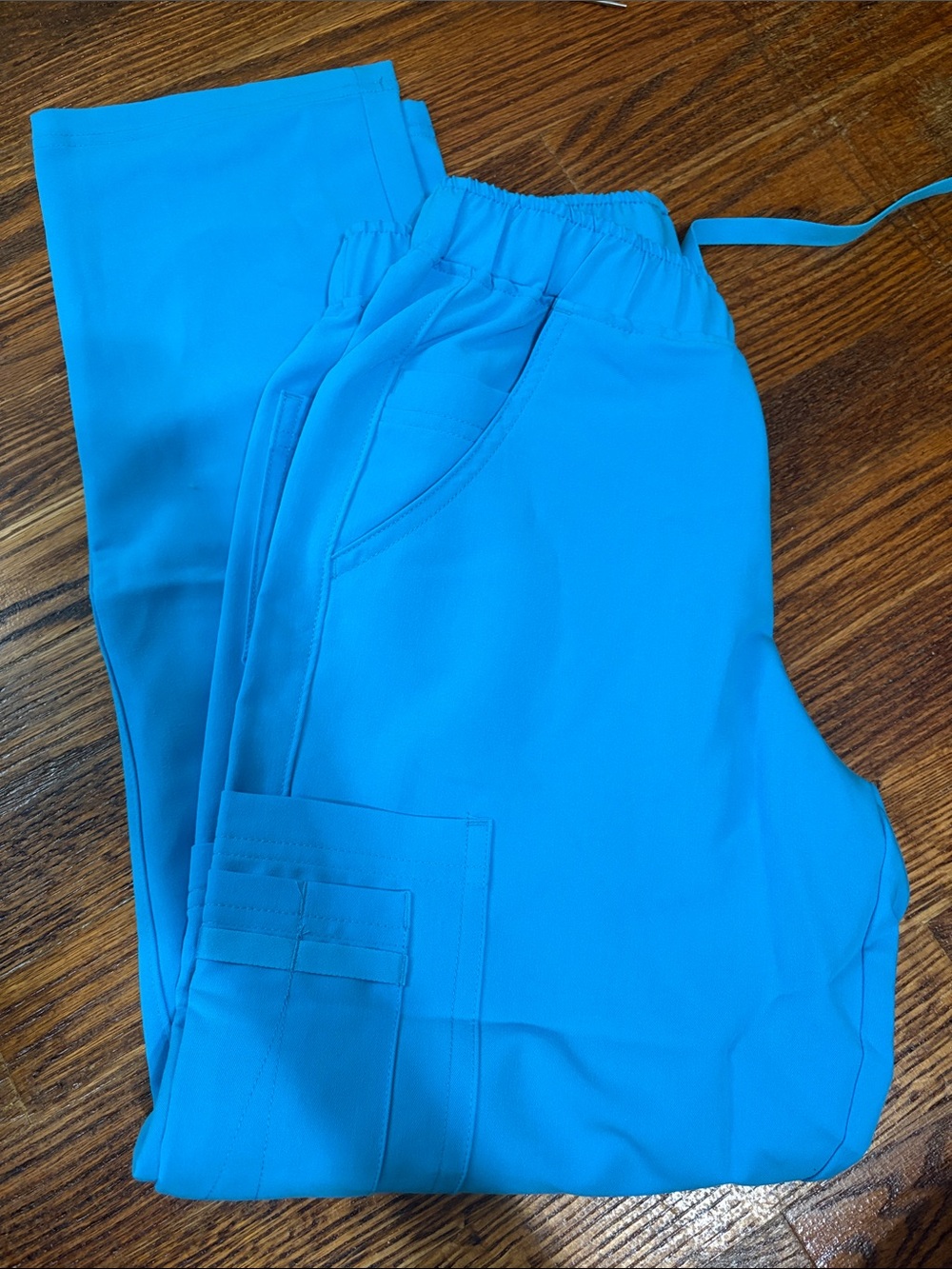 Bright Turquoise Medical Scrub Pants NEW WITHOUT TAGS XXS PETITE